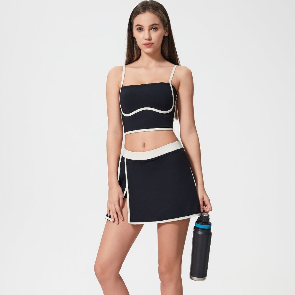 Bare Feel Breathable Tennis Skirt - Black